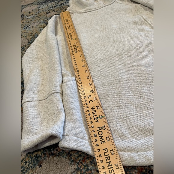 prAna Tri Thermal Threads Women's Tunic Cream Cowl Neck Sweater - Picture 10 of 13